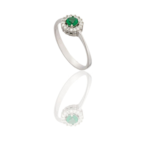 ANELLO DONNA TONDO CENTRO E CONTORNO