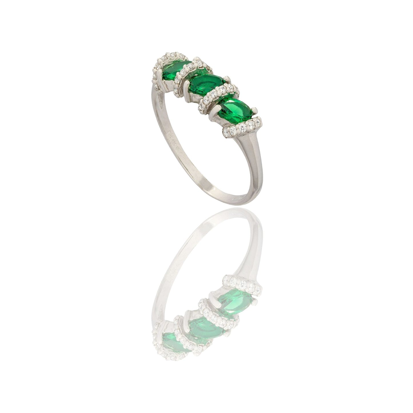 ANELLO DONNA TRILOGY CON PAVE'