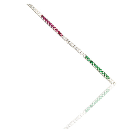 BRACCIALE TENNIS PIETRE BANDIERA ITALIA