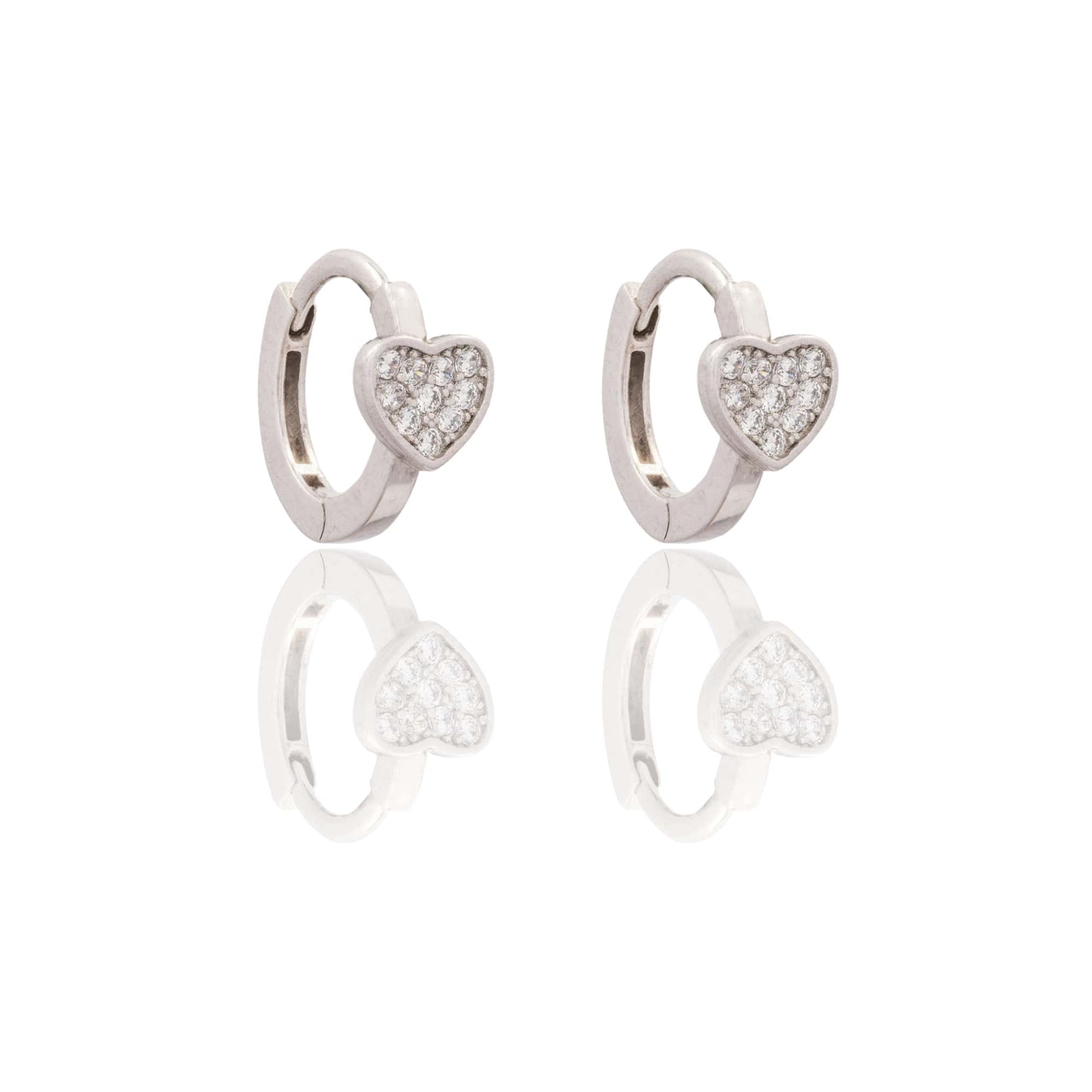 ORECCHINI DONNA CERCHIETTO CON CUORE