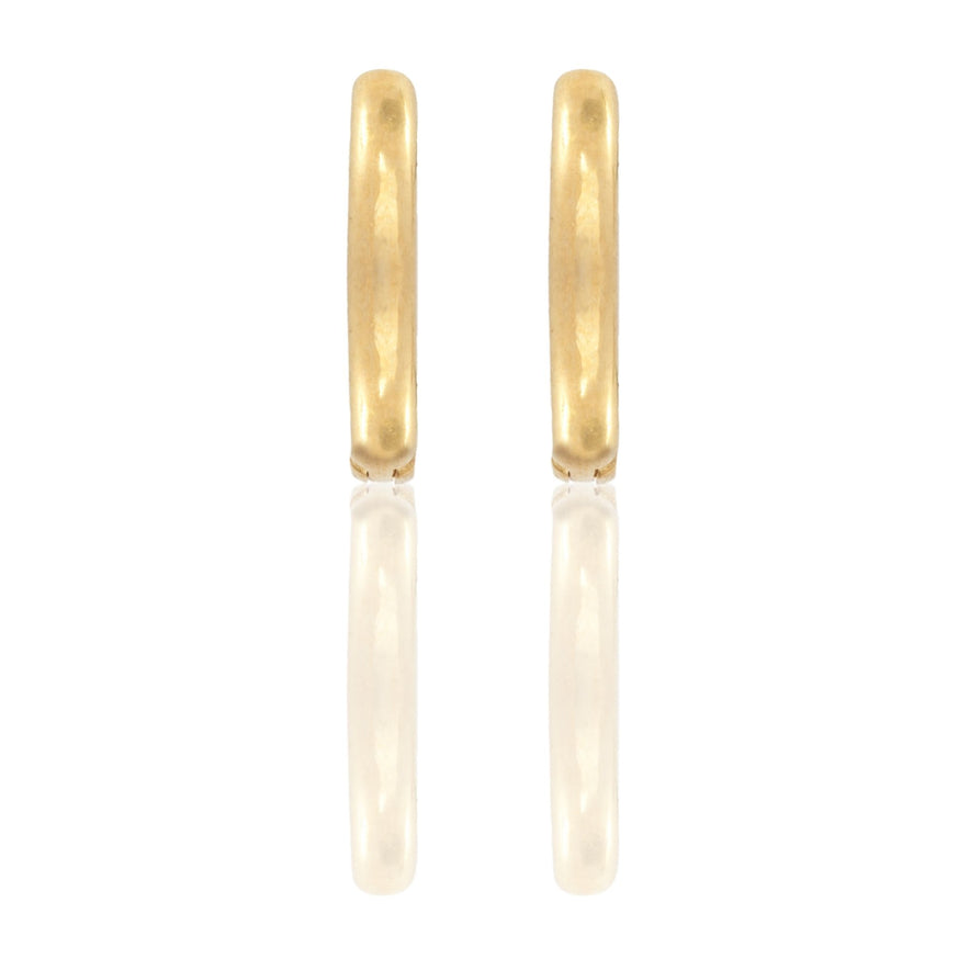 Orecchini Oro Giallo Oro 18 carati Cerchietto Solo Oro