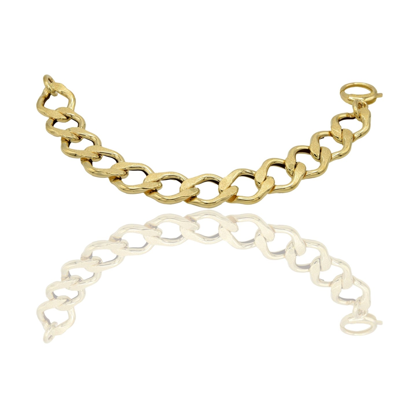 Bracciale Oro Giallo Oro 18 carati Catena Solo Oro 3 mis.