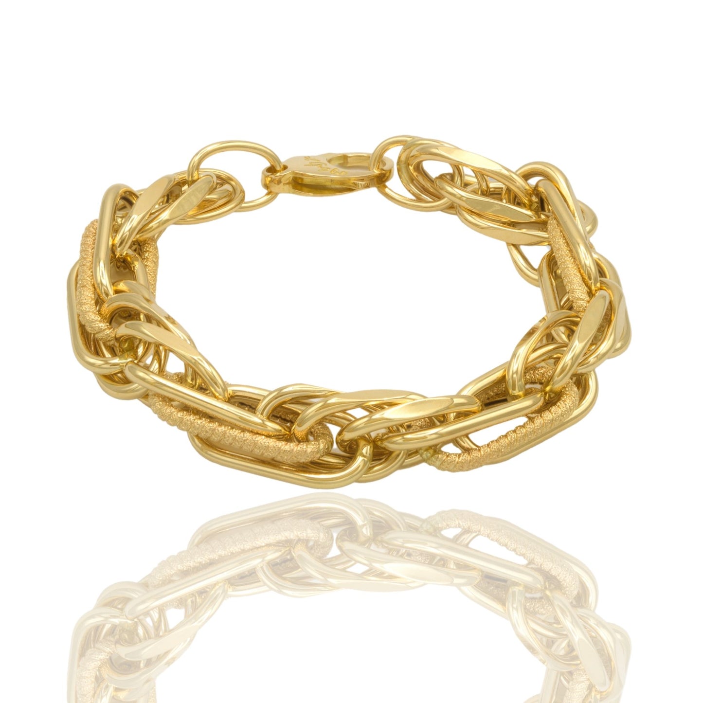 Bracciale Oro Giallo Oro 18 carati Catena Solo Oro