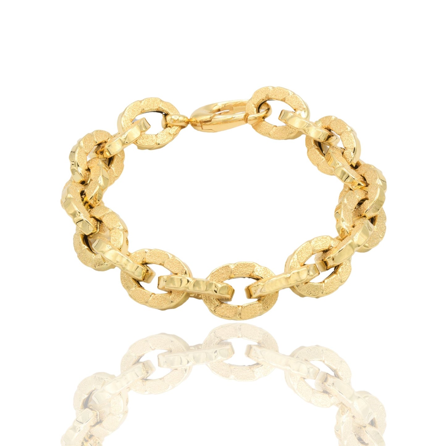 Bracciale Oro Giallo Oro 18 carati Catena Solo Oro