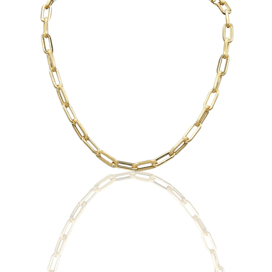 Collana Oro Giallo Oro 18 carati Catena Maglia mod. Ferragni Solo Oro