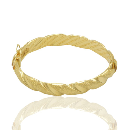 Bracciale Oro Giallo Oro 18 carati  Rigido Schiava  Solo Oro