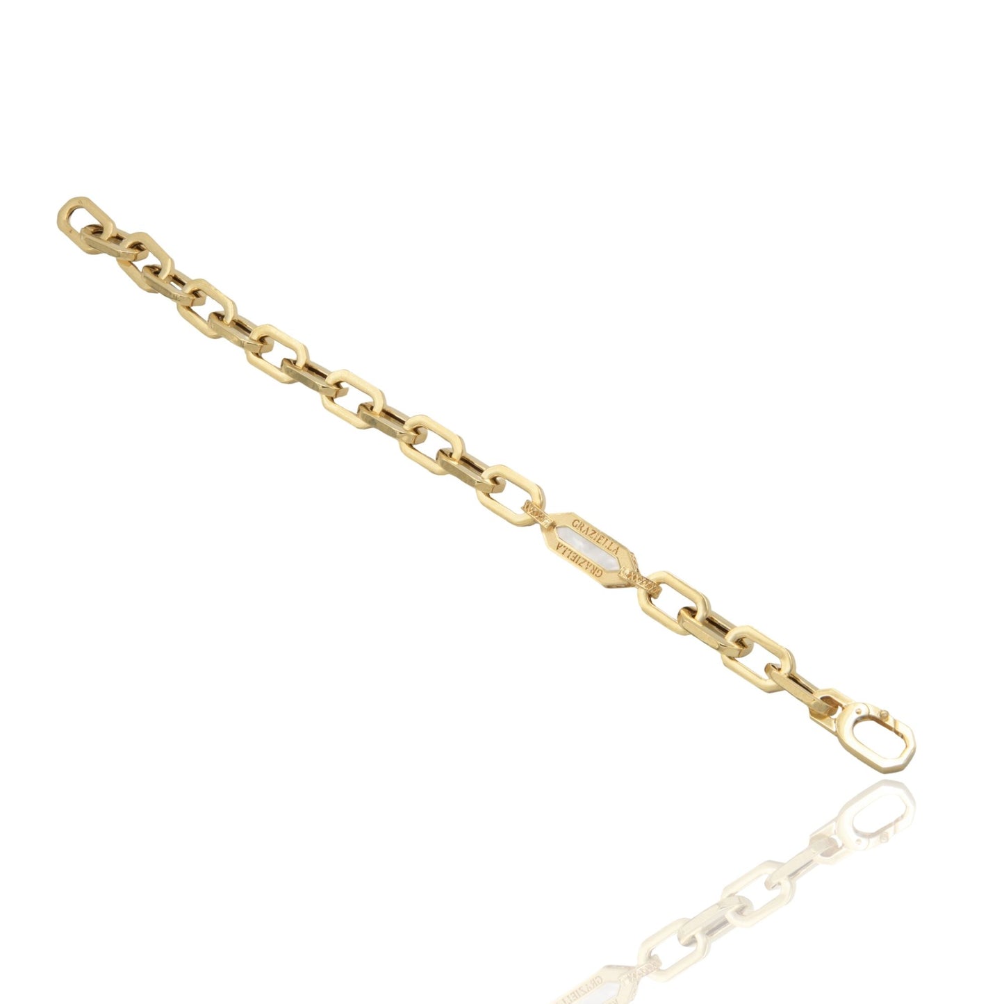 BRACCIALE MAGLIA CATENA SQUADRATA