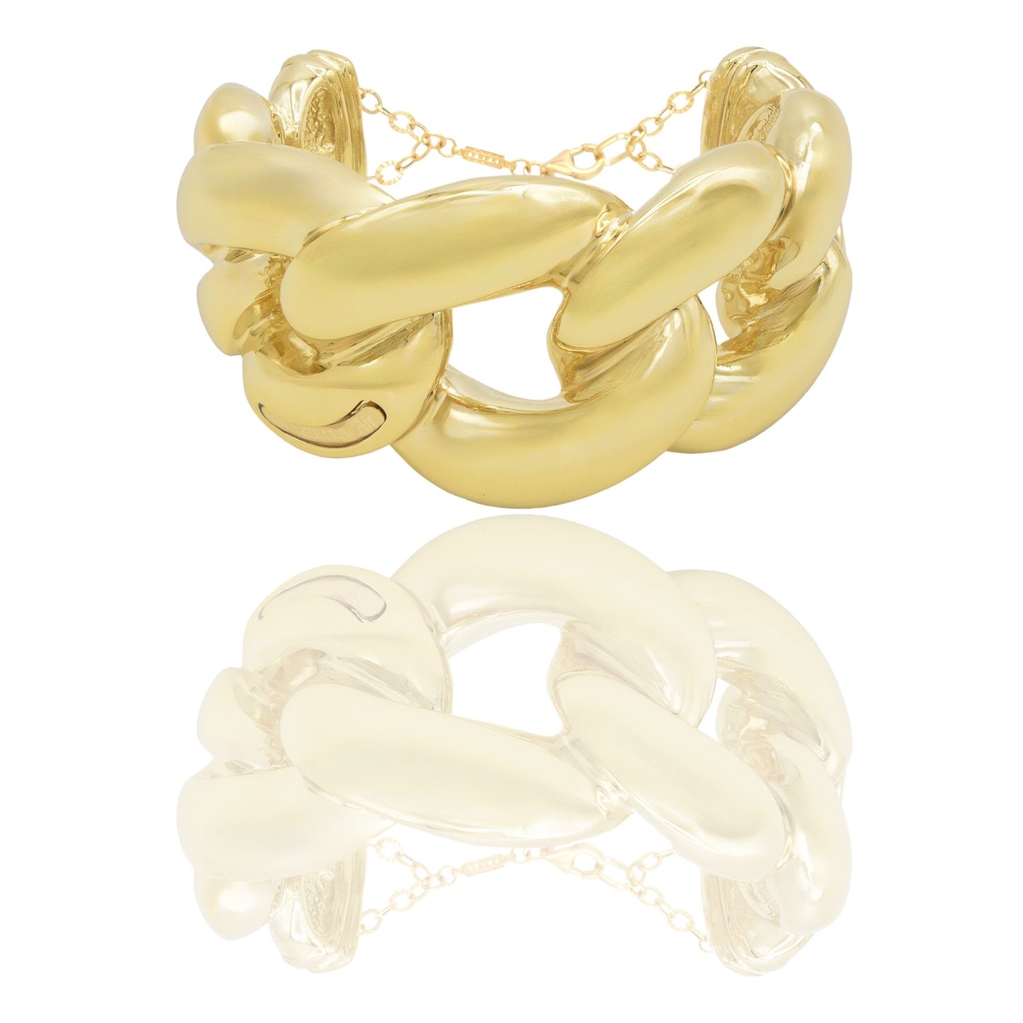 Bracciale Oro Giallo Oro 18 carati  Rigido Groumette Solo Oro 1 mis.