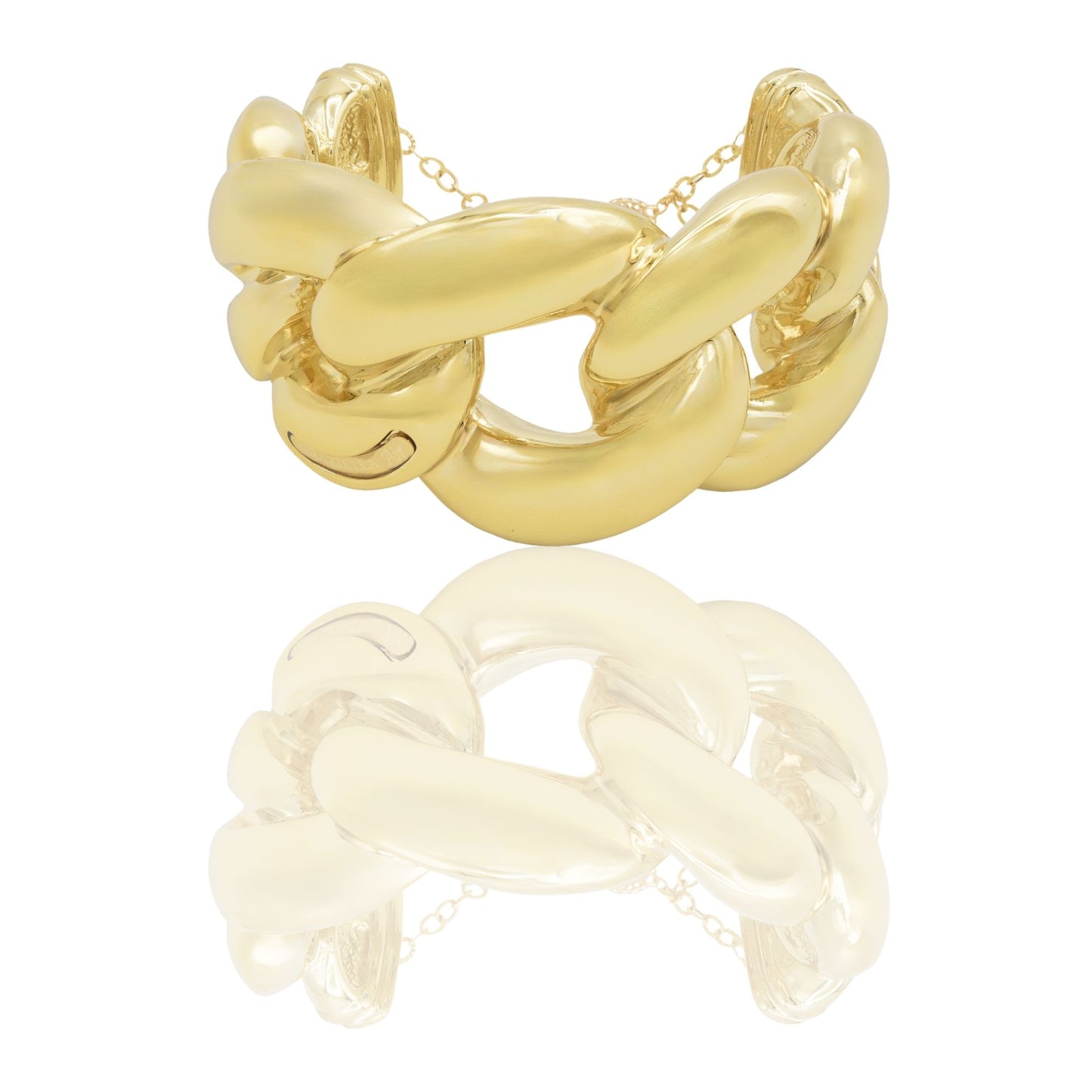 Bracciale Oro Giallo Oro 18 carati  Rigido Groumette Solo Oro 2 mis.