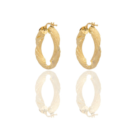 ORECCHINI DONNA CERCHI INTRECCIATI