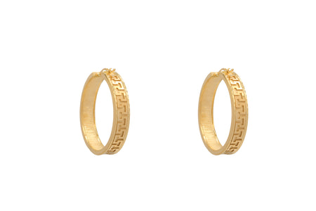 ORECCHINI DONNA CERCHI GRECA INTRECCIATI