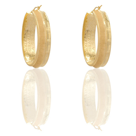 ORECCHINI DONNA CERCHI OVALI ELETTROFORMATI