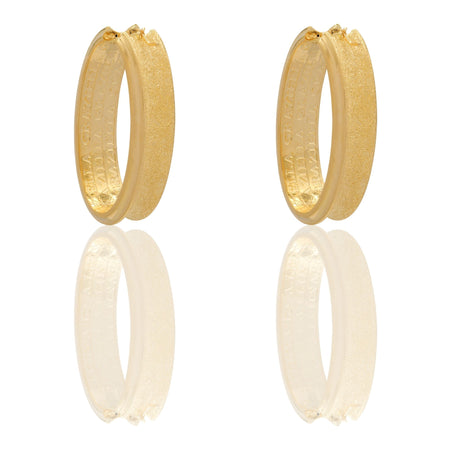 ORECCHINI DONNA CERCHI OVALI TUBOLARI