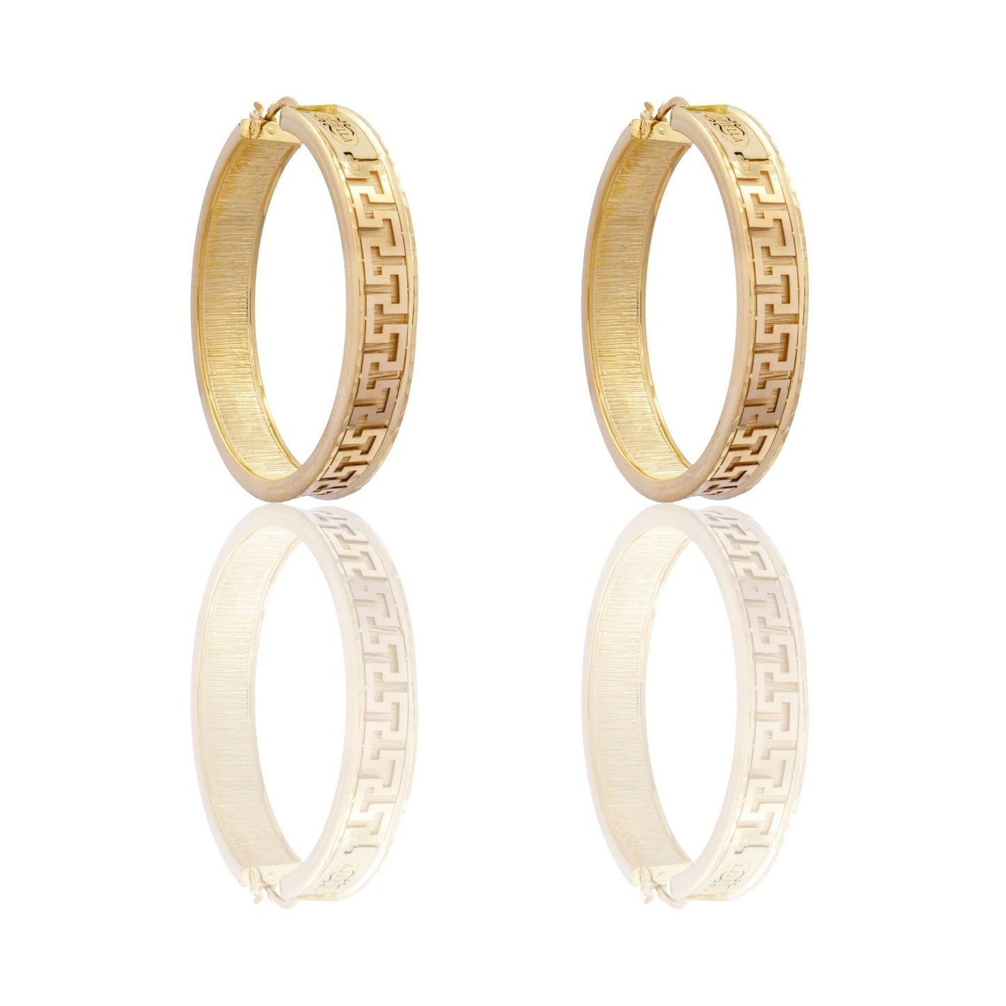 ORECCHINI DONNA CERCHI CON GRECA