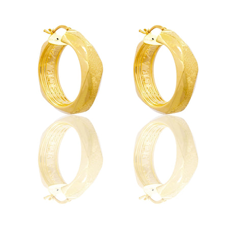 ORECCHINI DONNA CERCHI TRIDIMENSIONALI