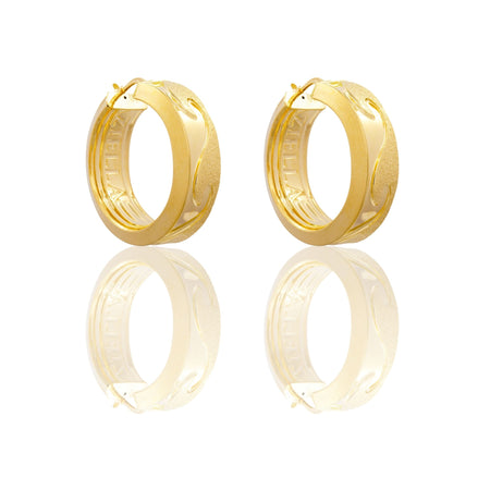 ORECCHINI DONNA CERCHI CON ONDE