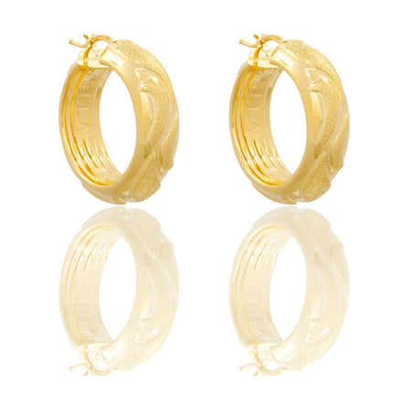 ORECCHINI DONNA CERCHI CON ONDE