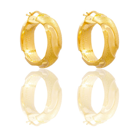 ORECCHINI DONNA CERCHI CON ONDE