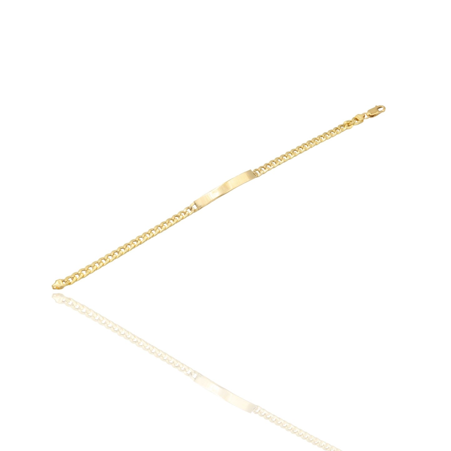 Bracciale Oro Giallo Oro 18 carati Catena Maglia Groumette Solo Oro cm 20