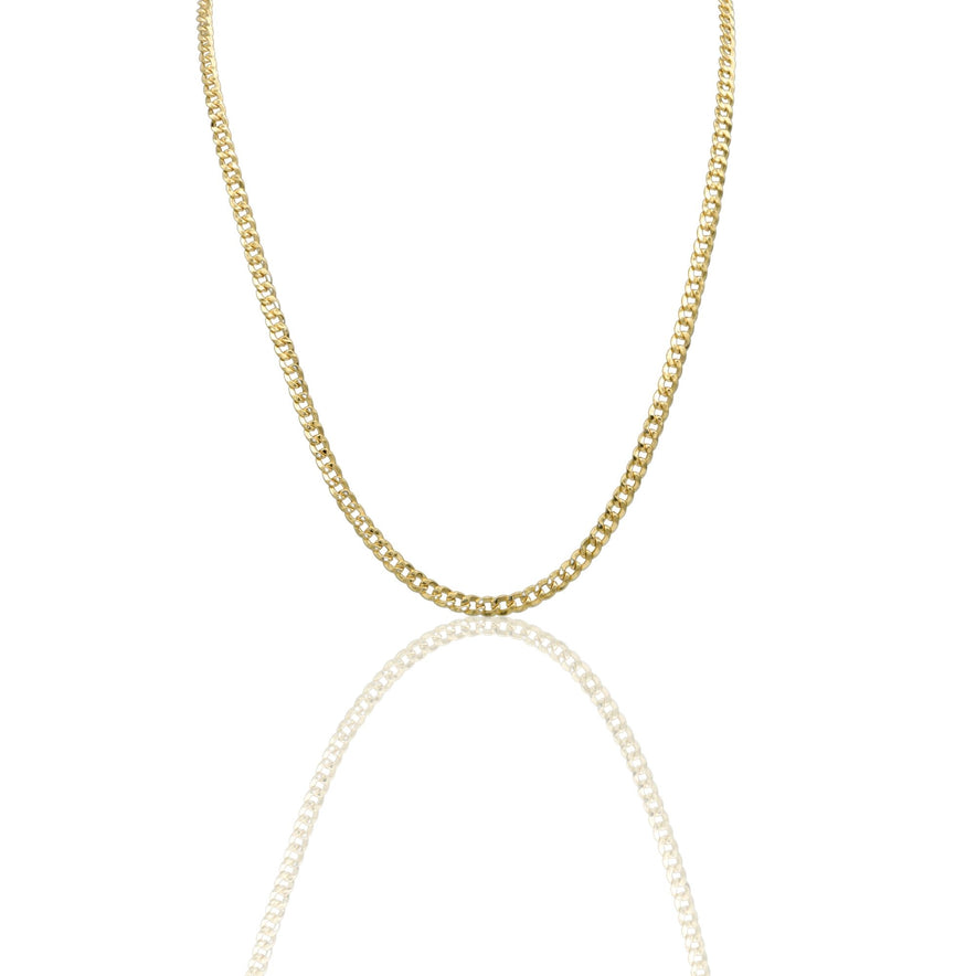 Collana Oro Giallo Oro 18 carati Catena Groumette Solo Oro cm.60