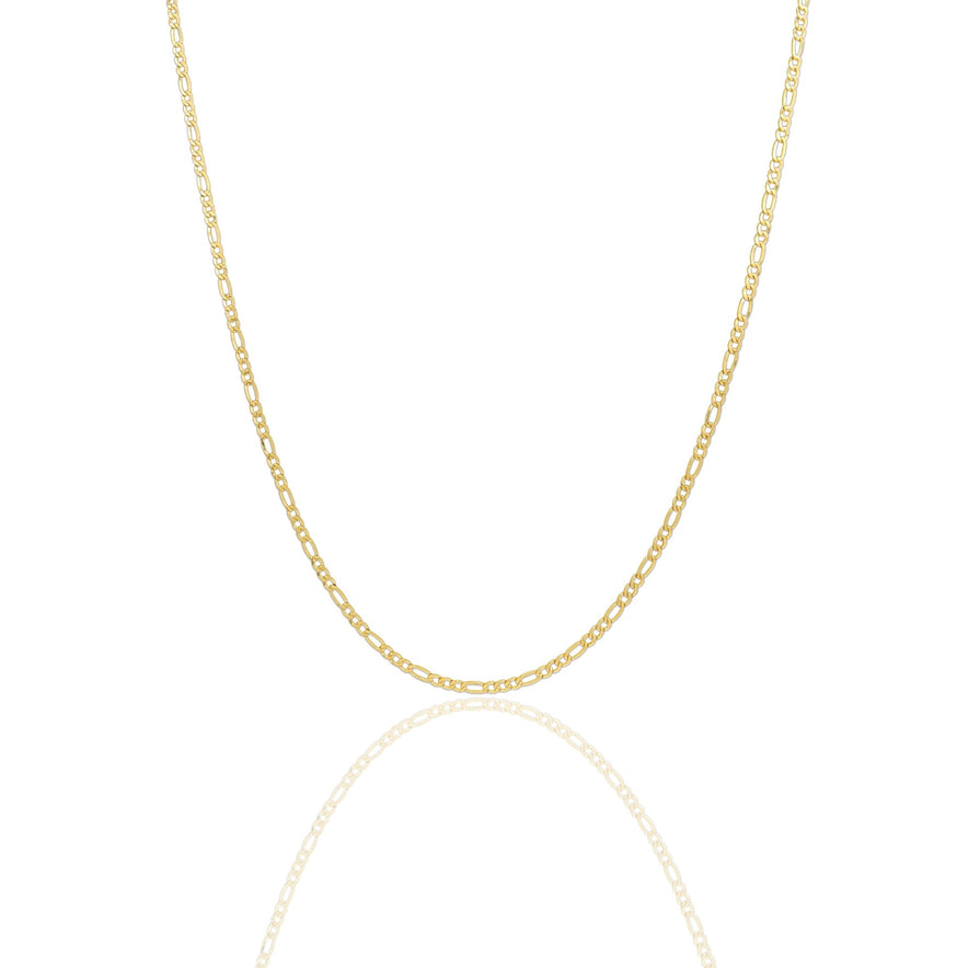 Collana Oro Giallo Oro 18 carati Catena Maglia   3+1 Solo Oro cm.60