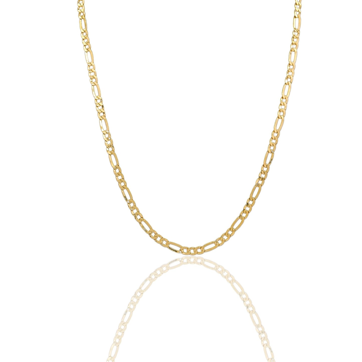 Collana Oro Giallo Oro 18 carati Catena Maglia 3+1 Solo Oro cm.60