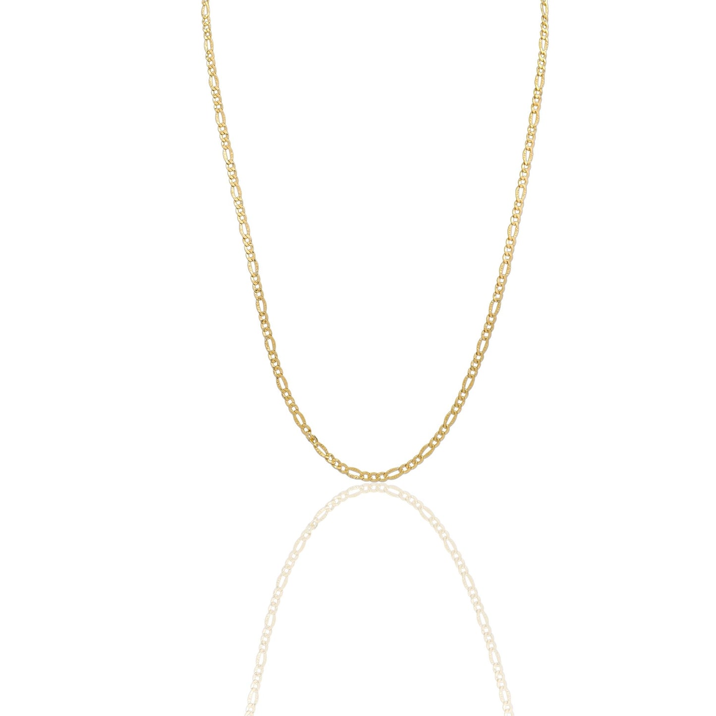 Collana Oro Giallo Oro 18 carati Catena Maglia 3+1 Solo Oro cm.50