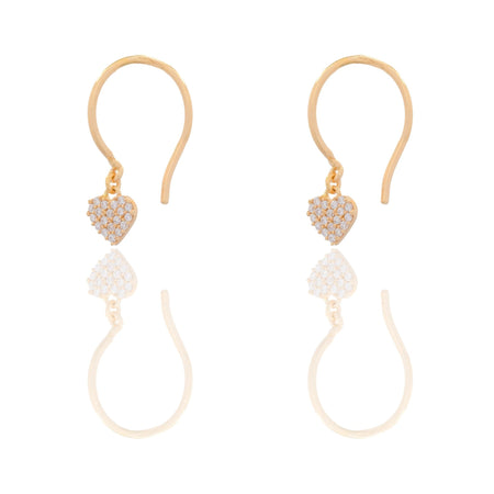 ORECCHINI DONNA CUORE PENDENTE CHIUSURA MONACHINA