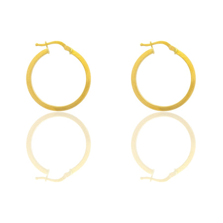 Orecchini Oro Giallo Oro 18 carati Cerchio  Solo Oro Spessore mm. 2 diametro interno cm.2,5
