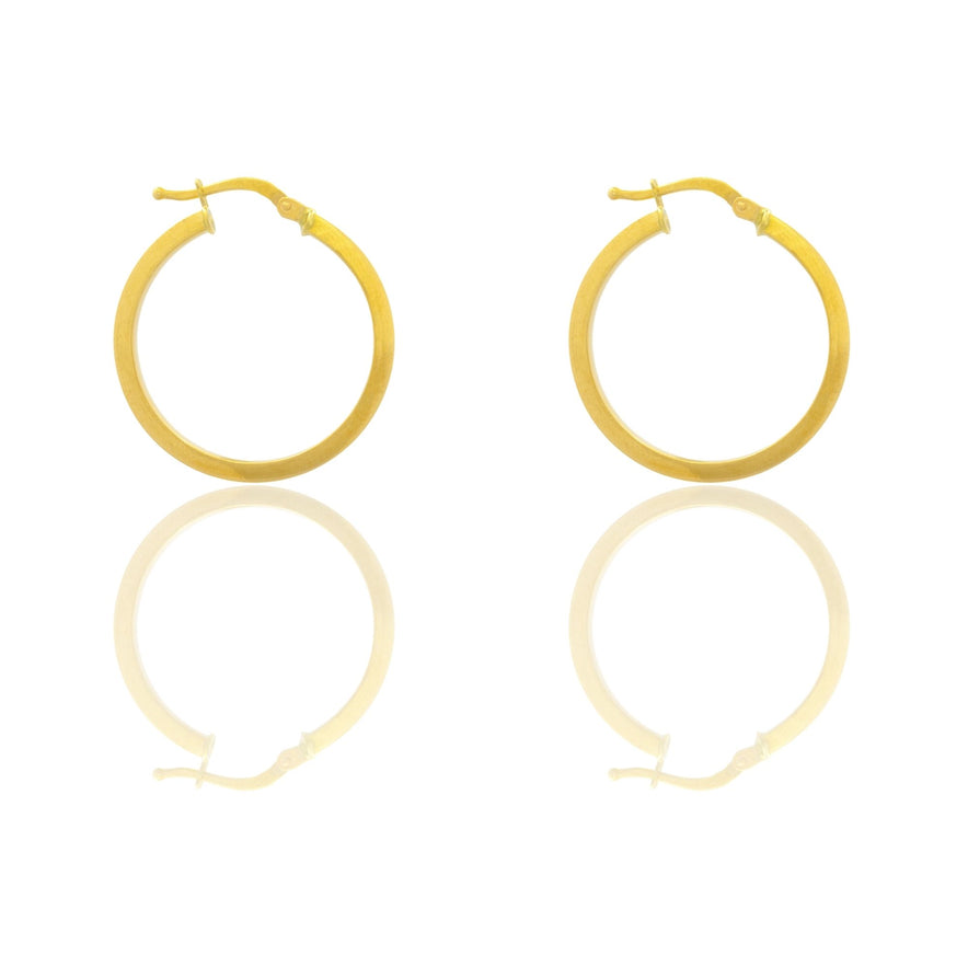 Orecchini Oro Giallo Oro 18 carati Cerchio  Solo Oro Spessore mm. 2 diametro interno cm.2,5