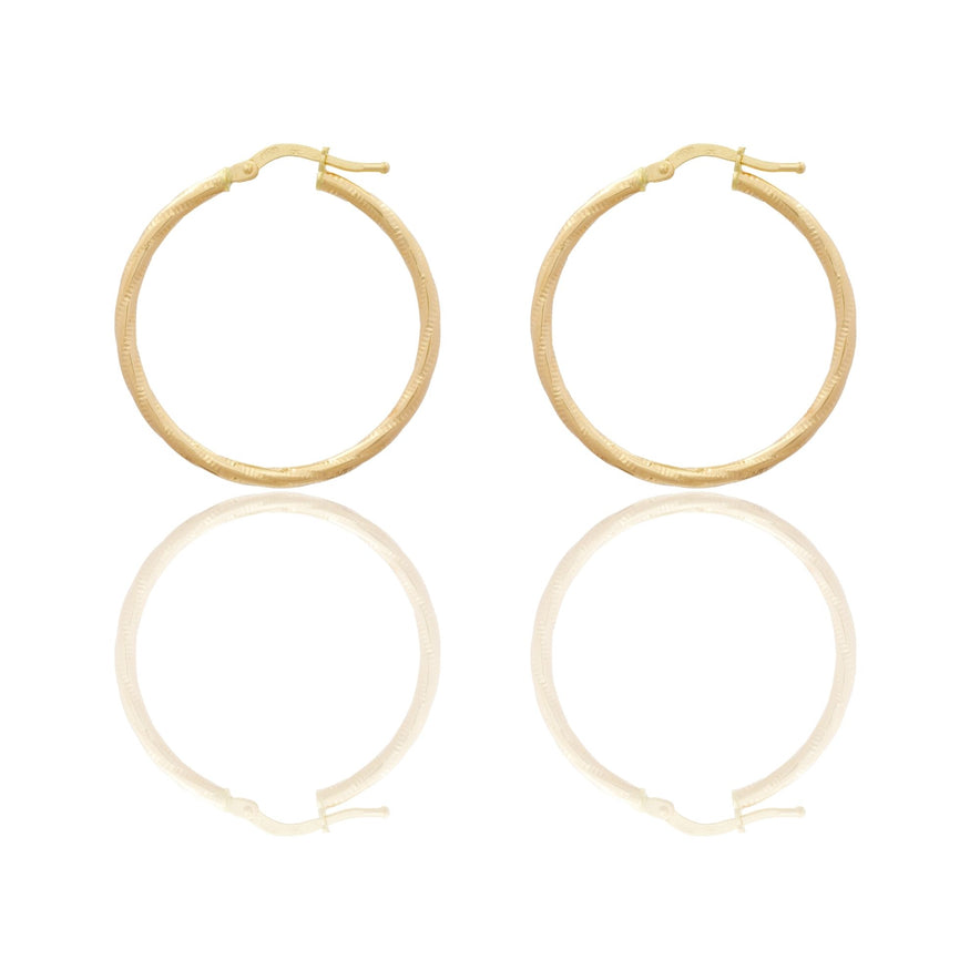 Orecchini Oro Giallo Oro 18 carati Cerchio  Solo Oro Spessore mm. 2 diametro interno cm.2,5