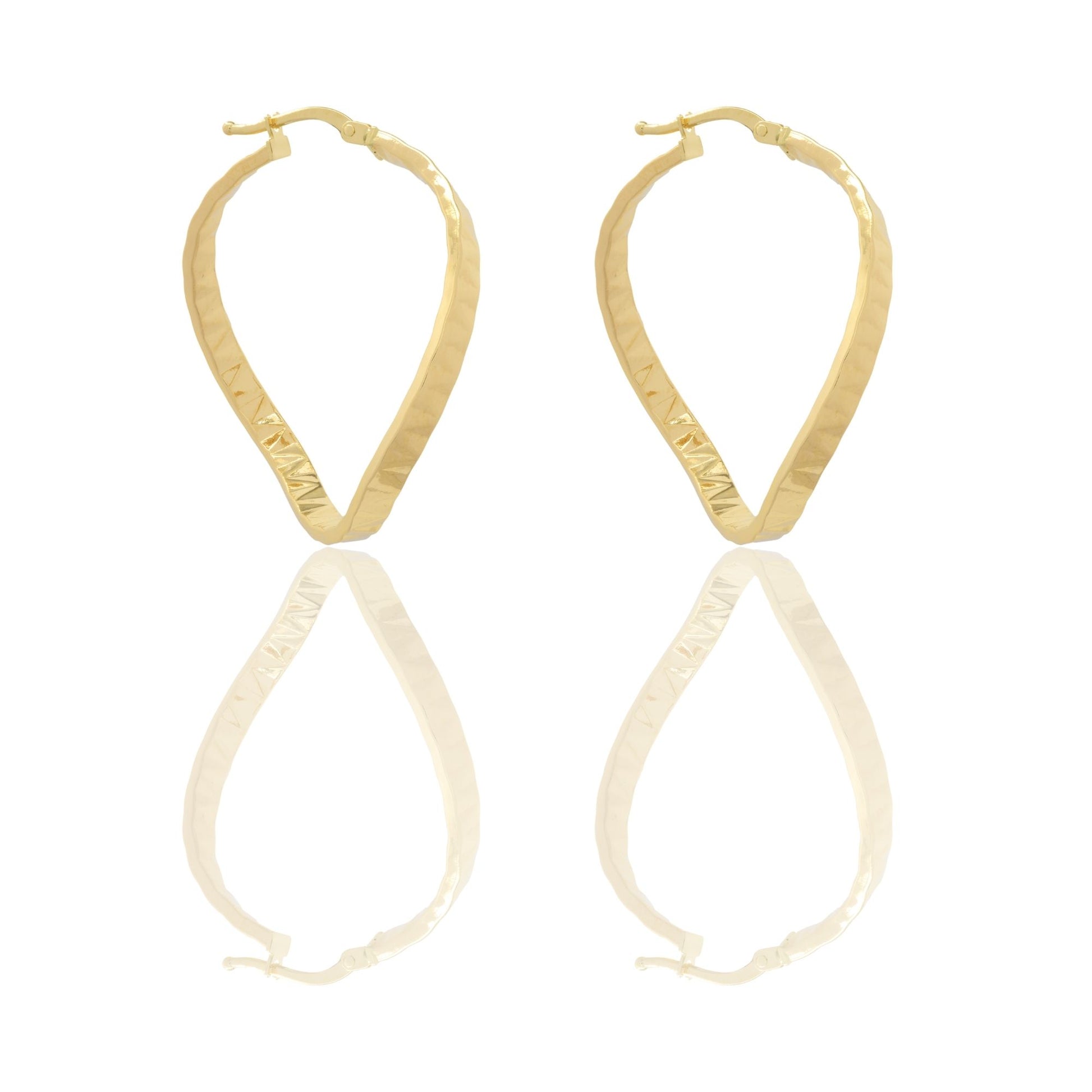 Orecchini Oro Giallo Oro 18 carati Cerchio  Solo Oro Lunghezza cm.3