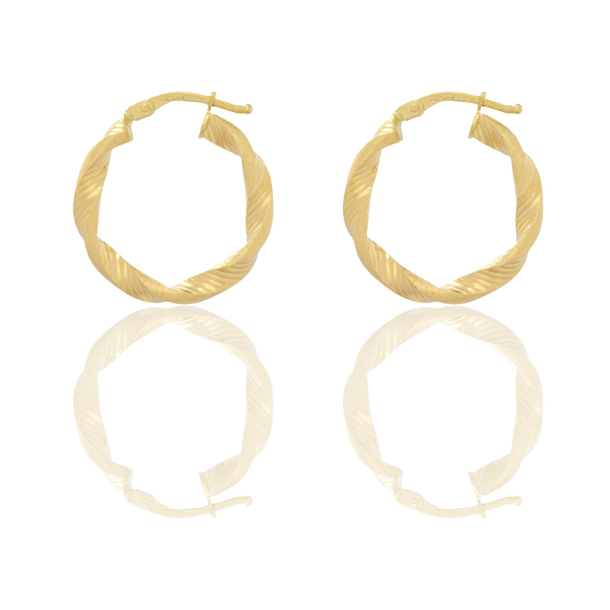 Orecchini Oro Giallo Oro 18 carati Cerchio  Solo Oro Spessore mm. 3 diametro interno cm.1,5