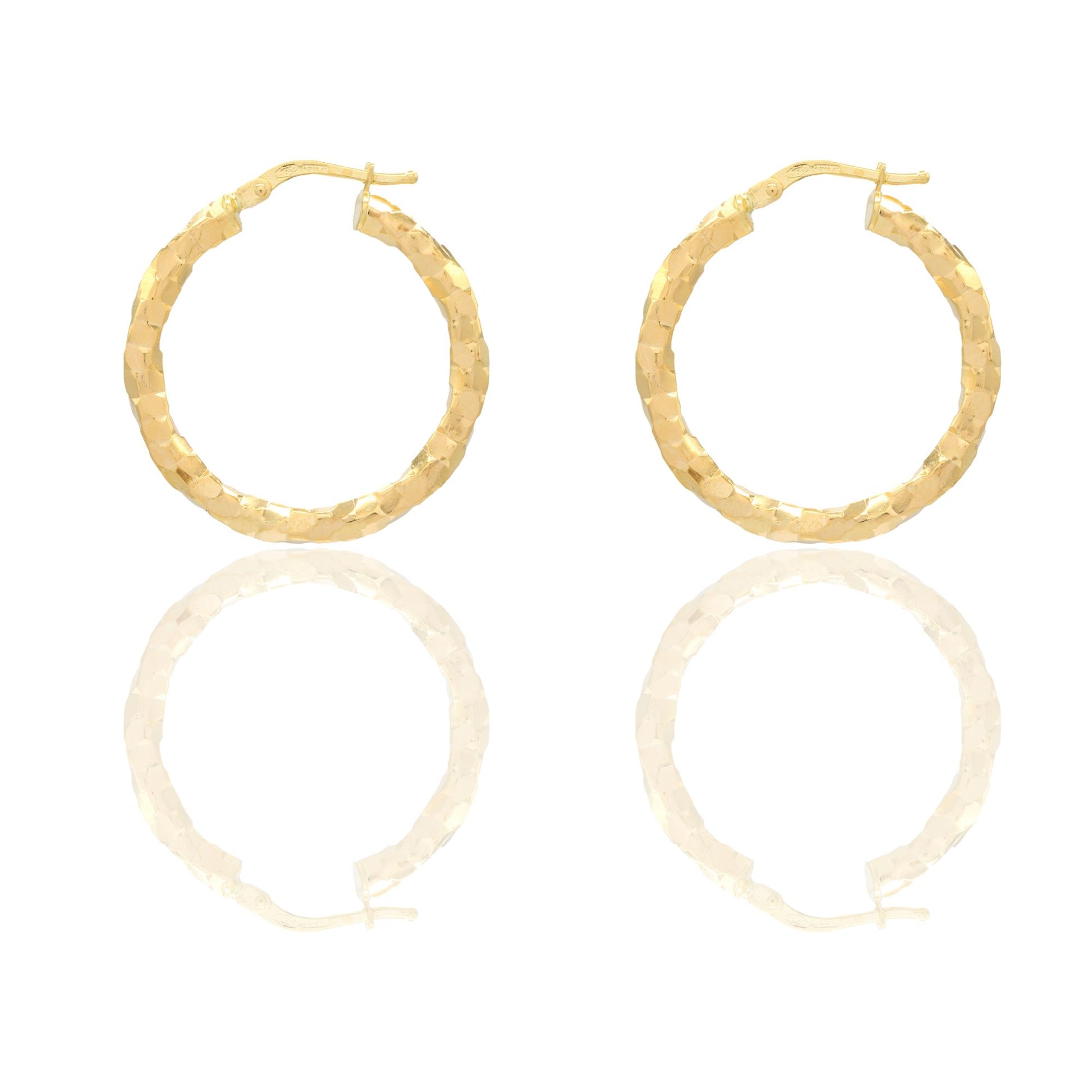 Orecchini Oro Giallo Oro 18 carati Cerchio  Solo Oro Spessore mm. 2 diametro interno cm.3