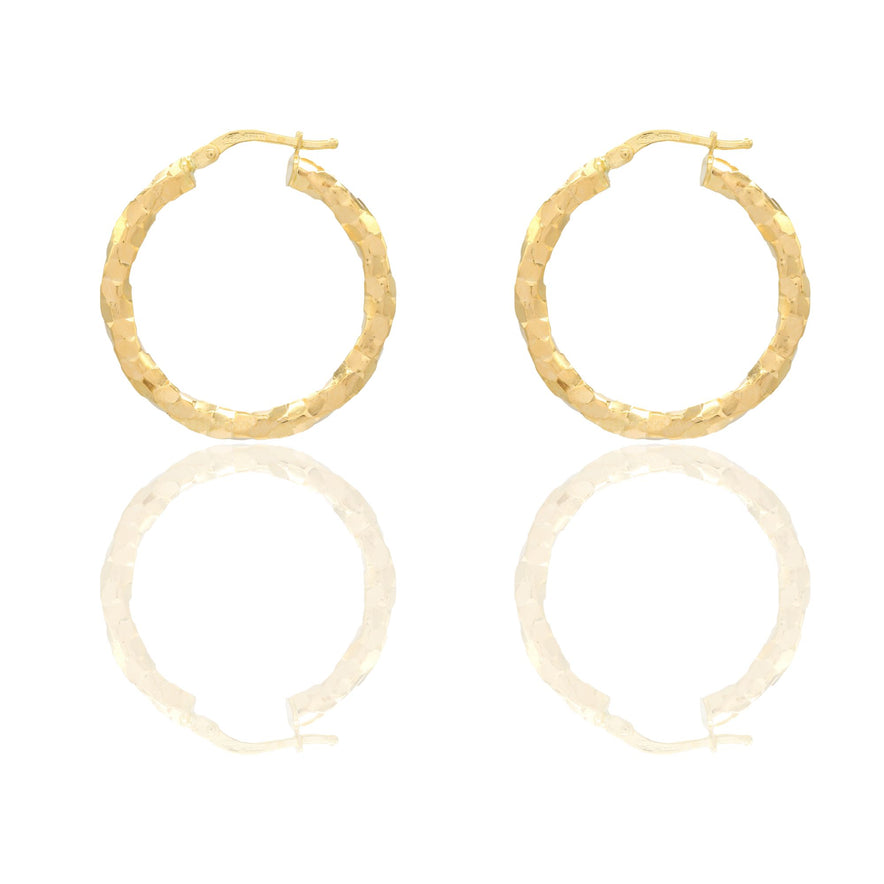 Orecchini Oro Giallo Oro 18 carati Cerchio  Solo Oro Spessore mm. 2 diametro interno cm.3