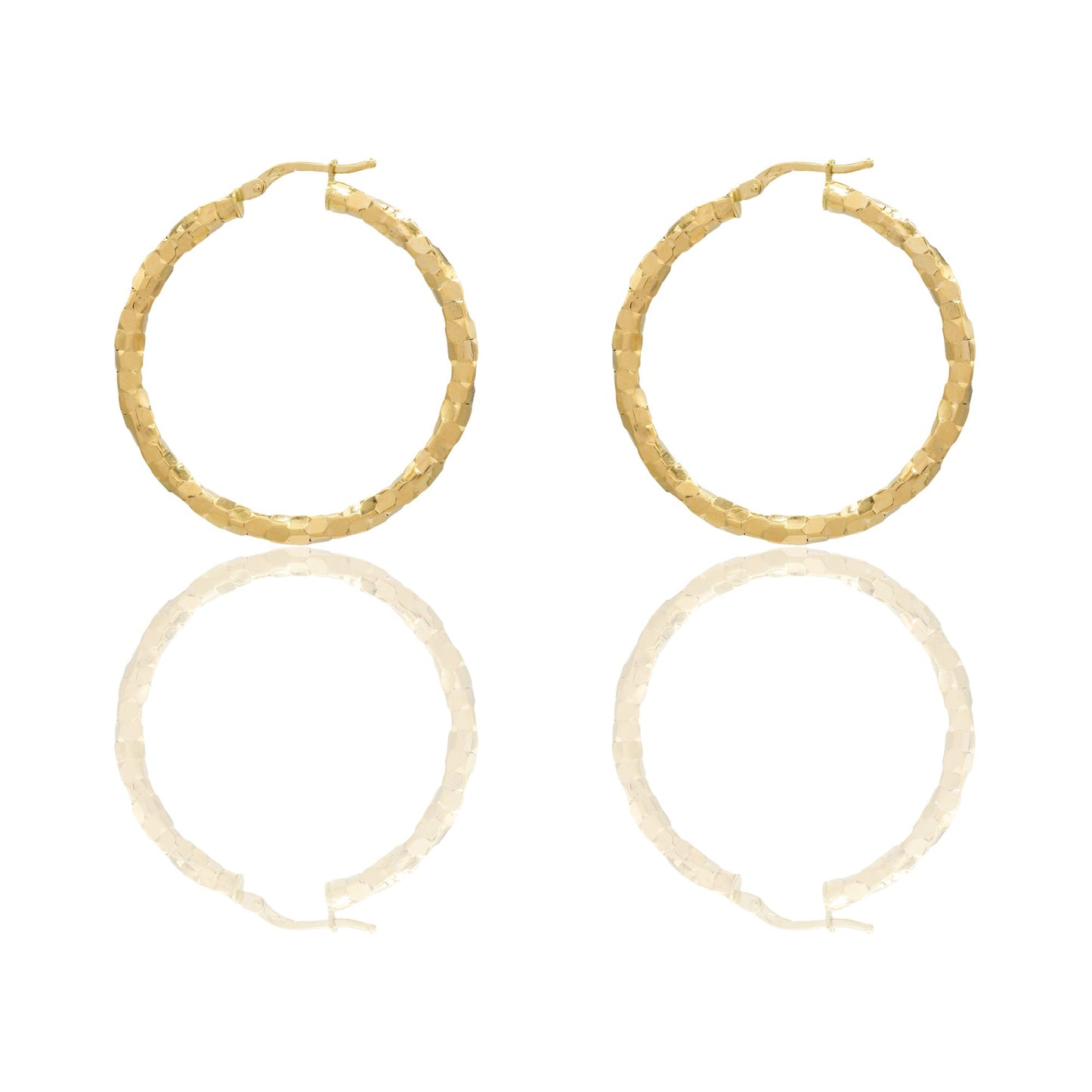 Orecchini Oro Giallo Oro 18 carati Cerchio Solo Oro Spessore mm. 3 diametro interno cm.3