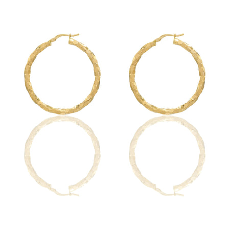 Orecchini Oro Giallo Oro 18 carati Cerchio  Solo Oro Spessore mm. 3 diametro interno cm.3