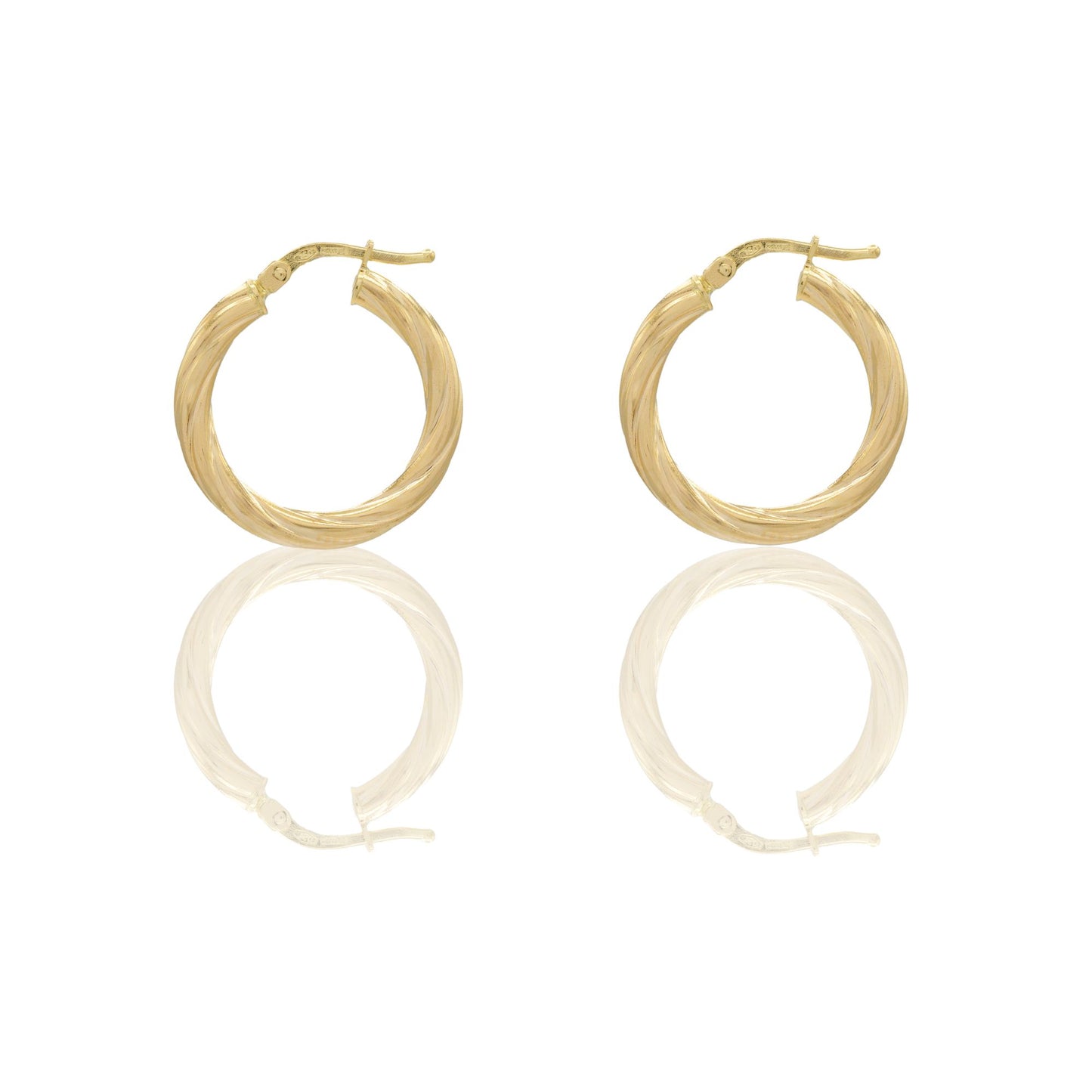 Orecchini Oro Giallo Oro 18 carati Cerchio  Solo Oro Spessore mm. 2,5 diametro interno cm.1,5