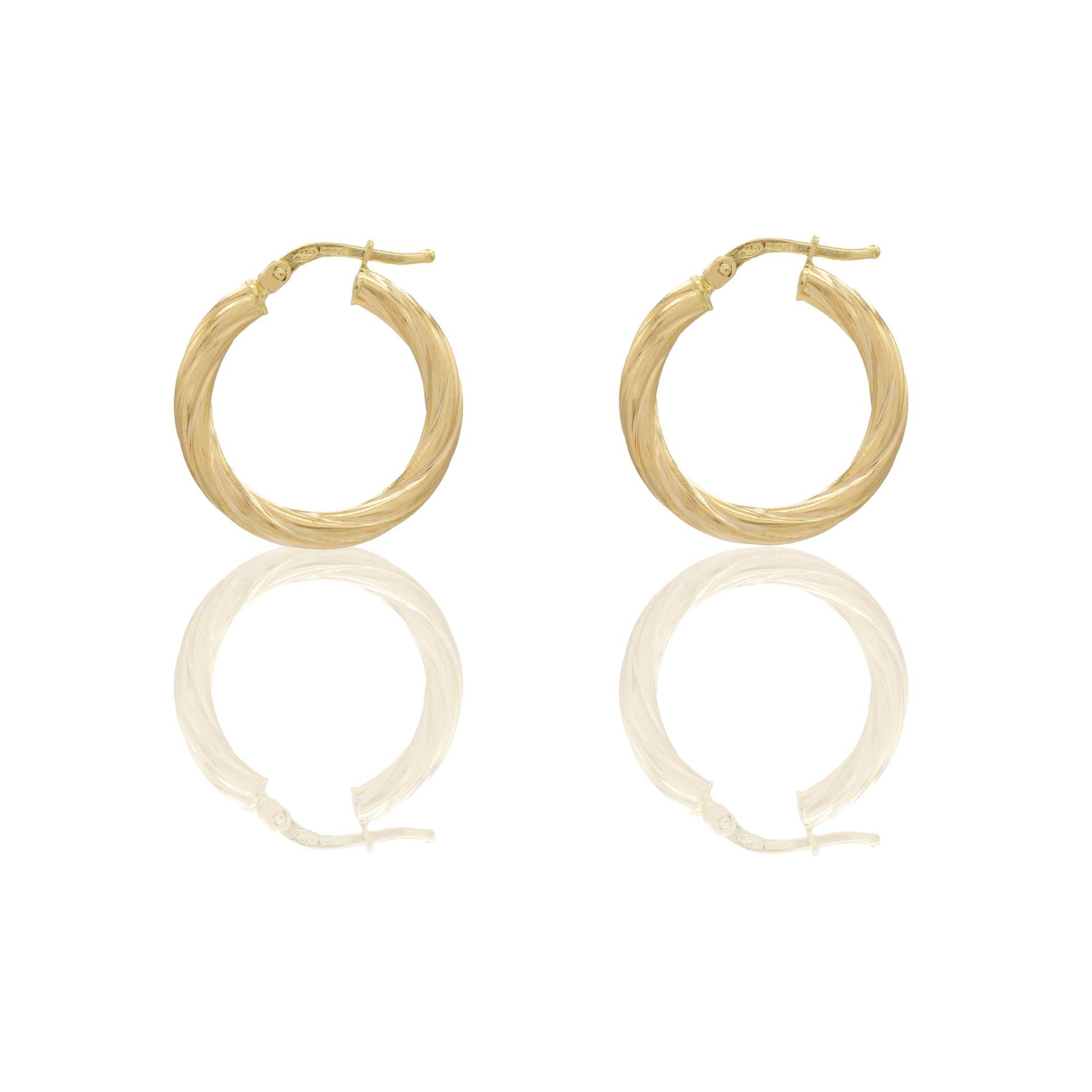 Orecchini Oro Giallo Oro 18 carati Cerchio  Solo Oro Spessore mm. 2,5 diametro interno cm.1,5