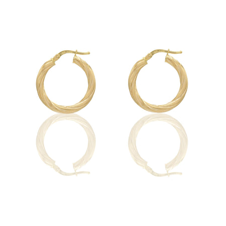 Orecchini Oro Giallo Oro 18 carati Cerchio  Solo Oro Spessore mm. 2,5 diametro interno cm.1,5