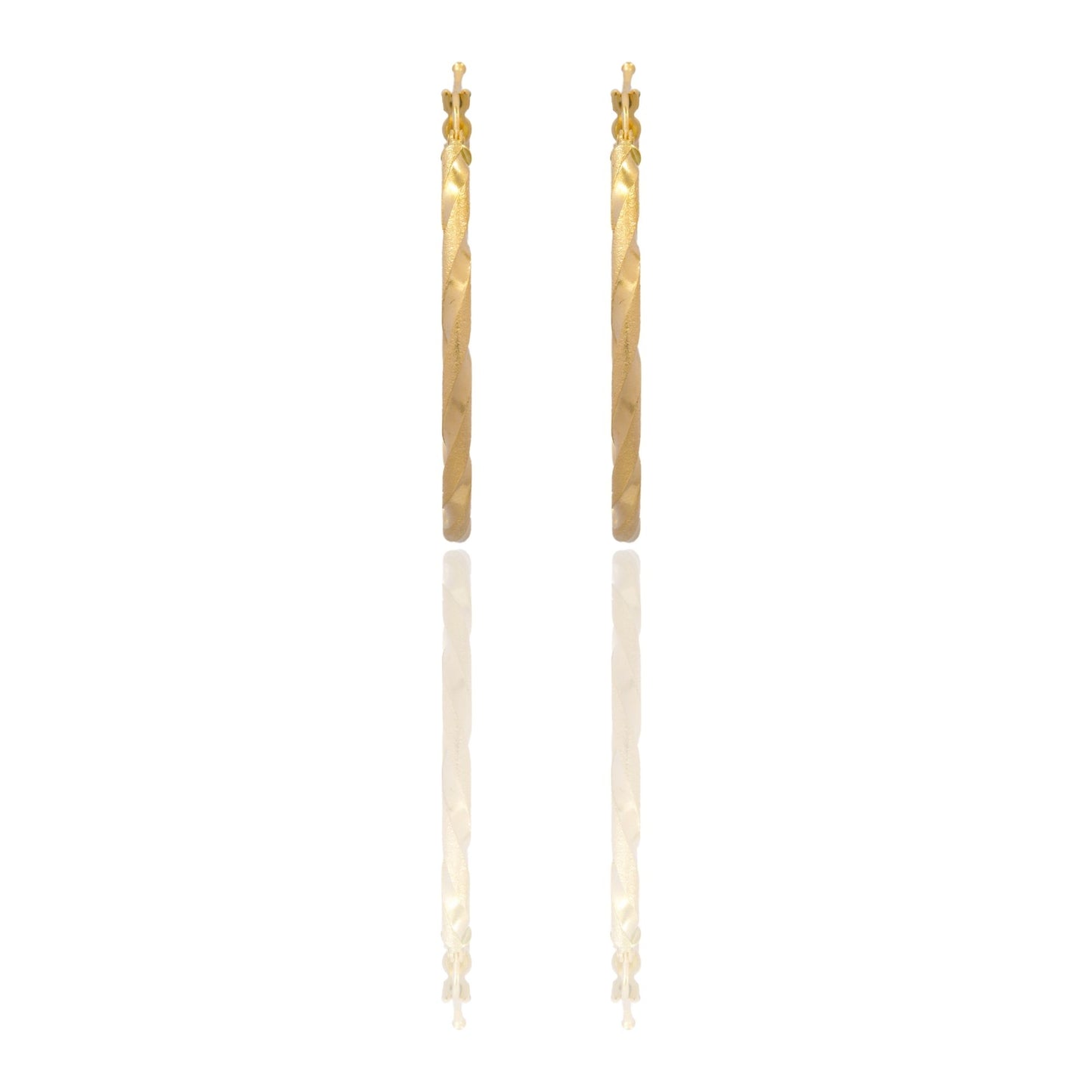 Orecchini Oro Giallo Oro 18 carati Cerchio Solo Oro Spessore mm. 2 diametro interno cm.3,5