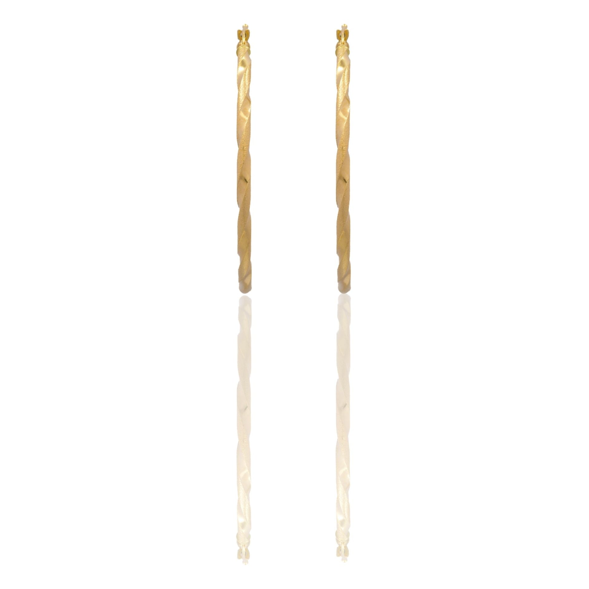 Orecchini Oro Giallo Oro 18 carati Cerchio  Solo Oro Spessore mm. 2,5 diametro interno cm.4,5