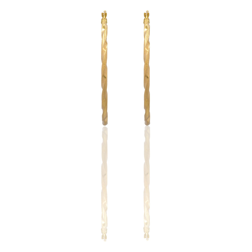 Orecchini Oro Giallo Oro 18 carati Cerchio  Solo Oro Spessore mm. 2,5 diametro interno cm.4,5