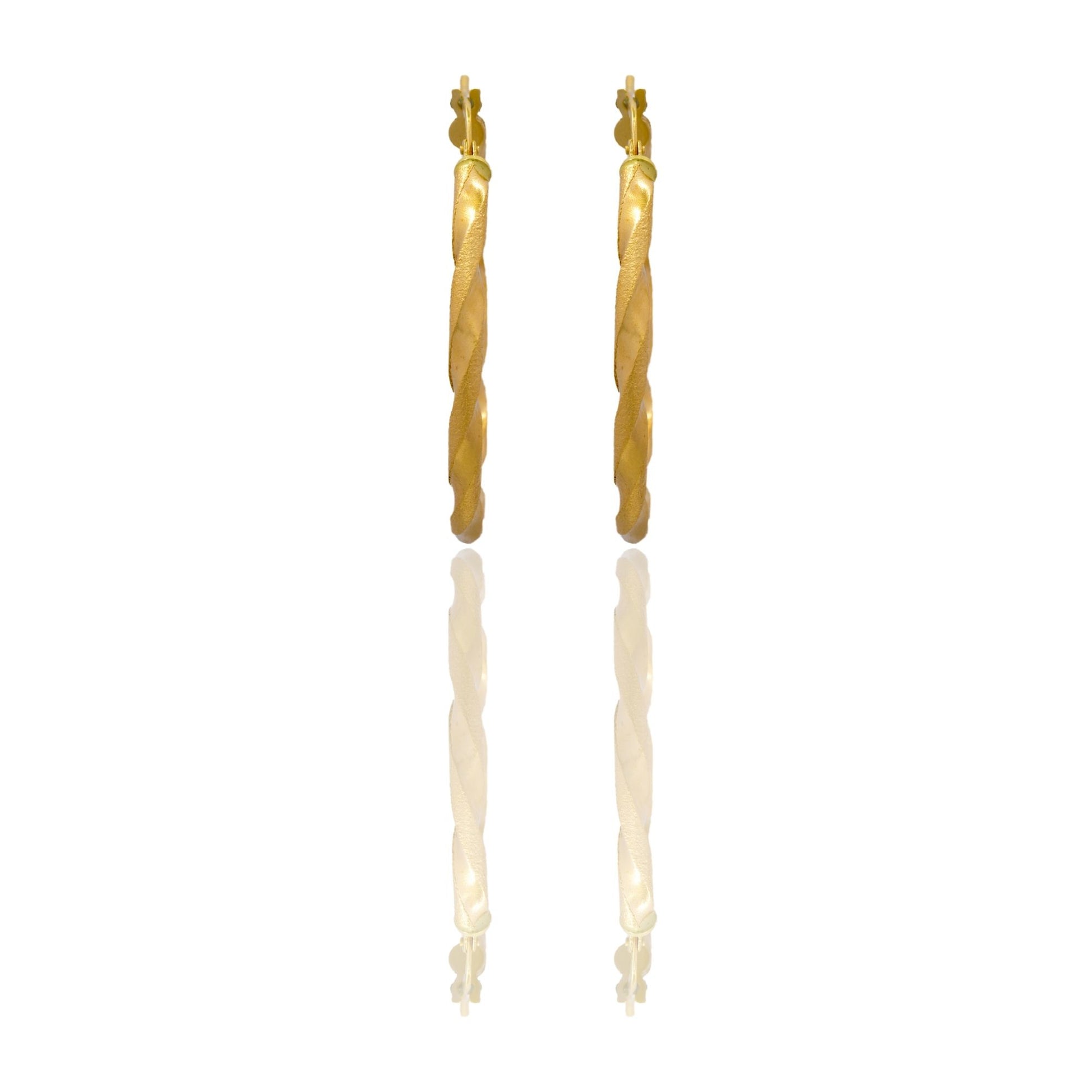 Orecchini Oro Giallo Oro 18 carati Cerchio  Solo Oro Spessore mm. 2,5 diametro interno cm.3,5