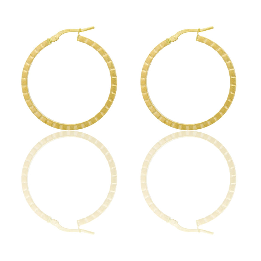 Orecchini Oro Giallo Oro 18 carati Cerchio  Solo Oro Spessore mm. 2 diametro interno cm.2,5