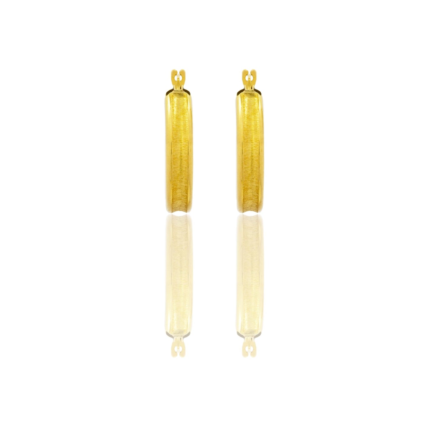 Orecchini Oro Giallo Oro 18 carati Cerchio  Solo Oro