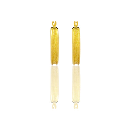 Orecchini Oro Giallo Oro 18 carati Cerchio  Solo Oro