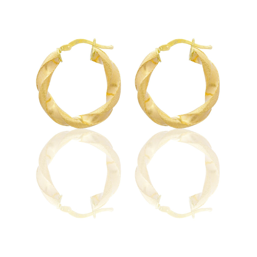 Orecchini Oro Giallo Oro 18 carati Cerchio  Solo Oro Spessore mm. 4 diametro interno cm.2
