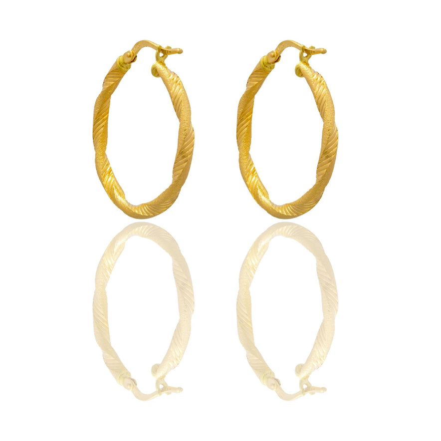 Orecchini Oro Giallo Oro 18 carati Cerchio  Solo Oro Spessore mm. 3 diametro interno cm.2