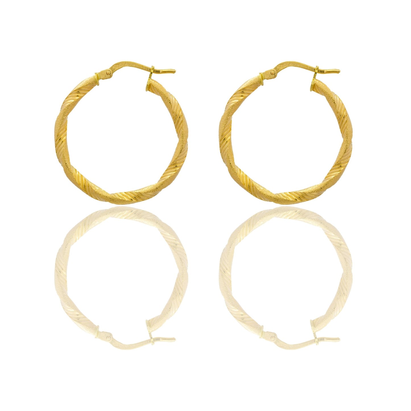 Orecchini Oro Giallo Oro 18 carati Cerchio Solo Oro Spessore mm. 2 diametro interno cm.2